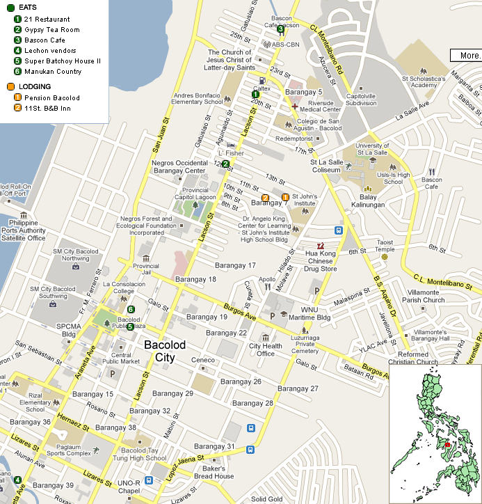 Bacolod City Map