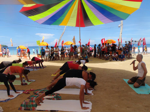 Yoga at Sar Bay Festival 2014