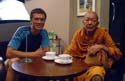 cyber monk meets Buddhist monk