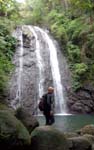 visiting Bugtong Bato waterfall in Tibiao