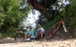 bonding with Greg as we hit the trails of Busuanga on mountain bikes