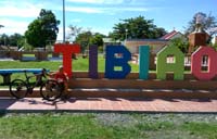 Tibiao landmark at the town playground