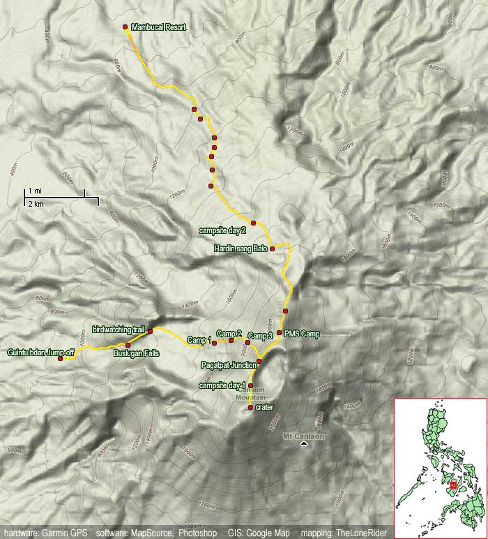 Mt. Kanlaon hiking tracks