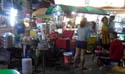 typical street food vendor at night