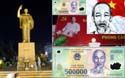 Ho Chi Minh was part of Vietnam's landscape - on the Vietnam Dong, statues in parks and squares, pop art, banners, billboards, posters, etc. He is venerated as a hero of the revolution