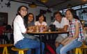 meeting up at Caztus Cafe with travelers I met in Battambang and Koh Rong, Cambodia