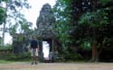 by the entrance of Banteay Kdei