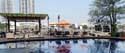 swimming pool and outdoor resto seating overlooking the river. At night, it makes for a very relaxing wind-down as you sip wine and watch the party boats cruise by