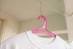 S-hooks to hang laundry and even twist them so the laundry constantly faces the sun