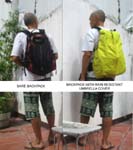 rain-resistant backpack cover