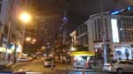 Bukit Bintang area at night, with Kuala Lumpur Tower in the background