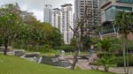 KLCC is vast park system where people can jog, children play and lovers find quiet moments