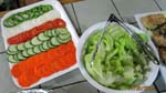 salad and veggies