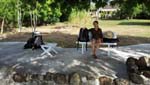 Tuyen chilling out with our gear for Apo Island