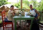 leisurely lunch with Tuyen at the al fresco 2nd level resto