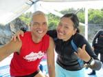 with Dive Master, Alesia Koh