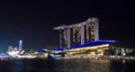the imposing presence of the Marina Bay Sands