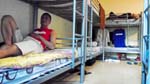 my first night in Singapore...sharing my bunk bed in a dorm room with migrant workers -  SG$12, cheapest room I could find