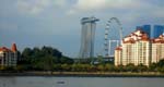 grand view of Marina Bay Sands and the Singapore Flyer