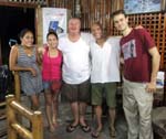 with the Dumaguete Divers crew - Simon, Rowela and Coleen