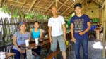 meeting Rosie and Connie from Sebaste together with Deo who owns the batchoy place