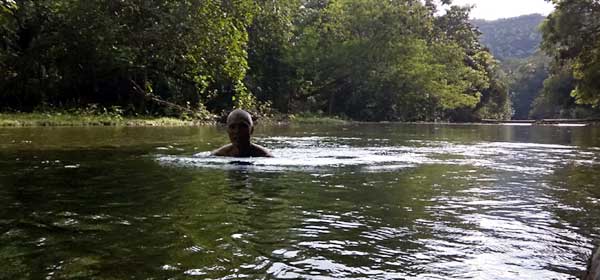 Dipping at Nabaoy River