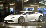 a Lamborghini inside Siam Paragon Mall