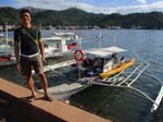 at the pier for the epic boat ride from Coron Town to Cheey