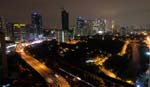 night view from Lora's 17th floor condo where I crashed for 3 nights...priceless!