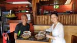 lunch with Aki, a Japanese with a strong yoga practice. Pranawayu Yoga got us together
