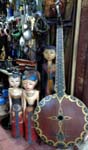 antique Wayang Golek and traditional guitar