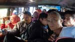 squeezed myself into a tightly packed angkot for Tangkuban Perahu