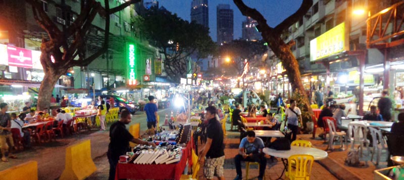 Bukit Bintang gets busy as it gets darker