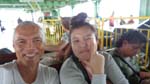 meeting Shine on the ferry, a Singaporean traveler