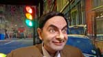 Mr. Bean at a wax museum