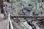 it took a little trekking with a wooden bridge crossing