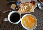 emulating the Malaysian and Singaporean breakfast set...2 soft boiled eggs, coffee and buttered toast