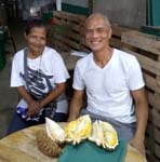 my last durian at Bangkerohan with my dear Manang Suki