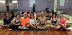 attending Fritz' Ashtanga yoga class at Holiday Gym and Spa