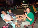 street massage at the Poblacion