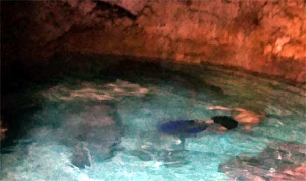 Exploring Combento Cave Pool