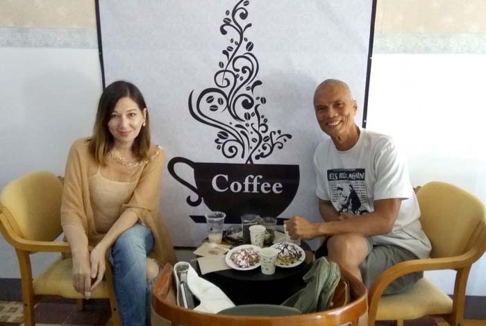 coffee with Angel at Arteasan Cafe