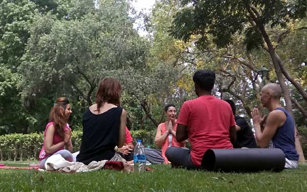 Meditation with Shirly Pnina at Lodi Garden, New Delhi