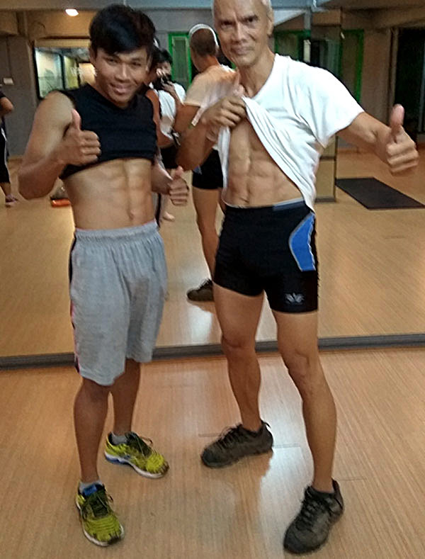 Abs Workout with Teacher San at Now's Fitness