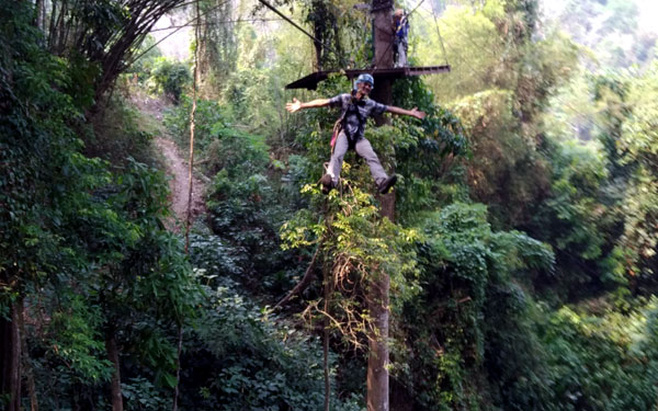 Ziplining in Chiang Mai with Eagle Track Zipline