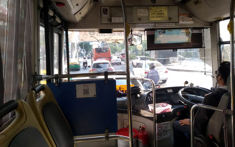 air-conditioned bus