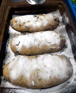 Making German Stollen Bread