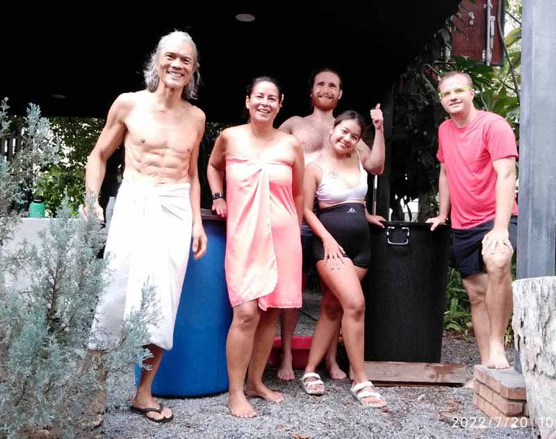 icebath crew - Elizabeth, Tom, Chunyah and Matt