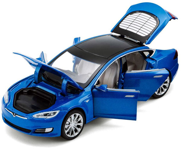 Diecast toy model of the Model S