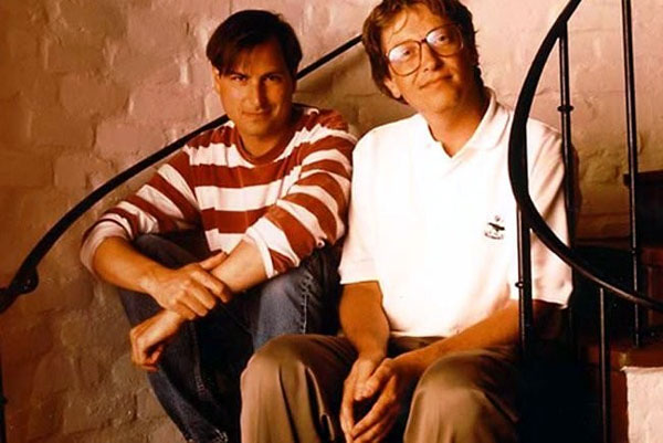 Steve Jobs and Bill Gates